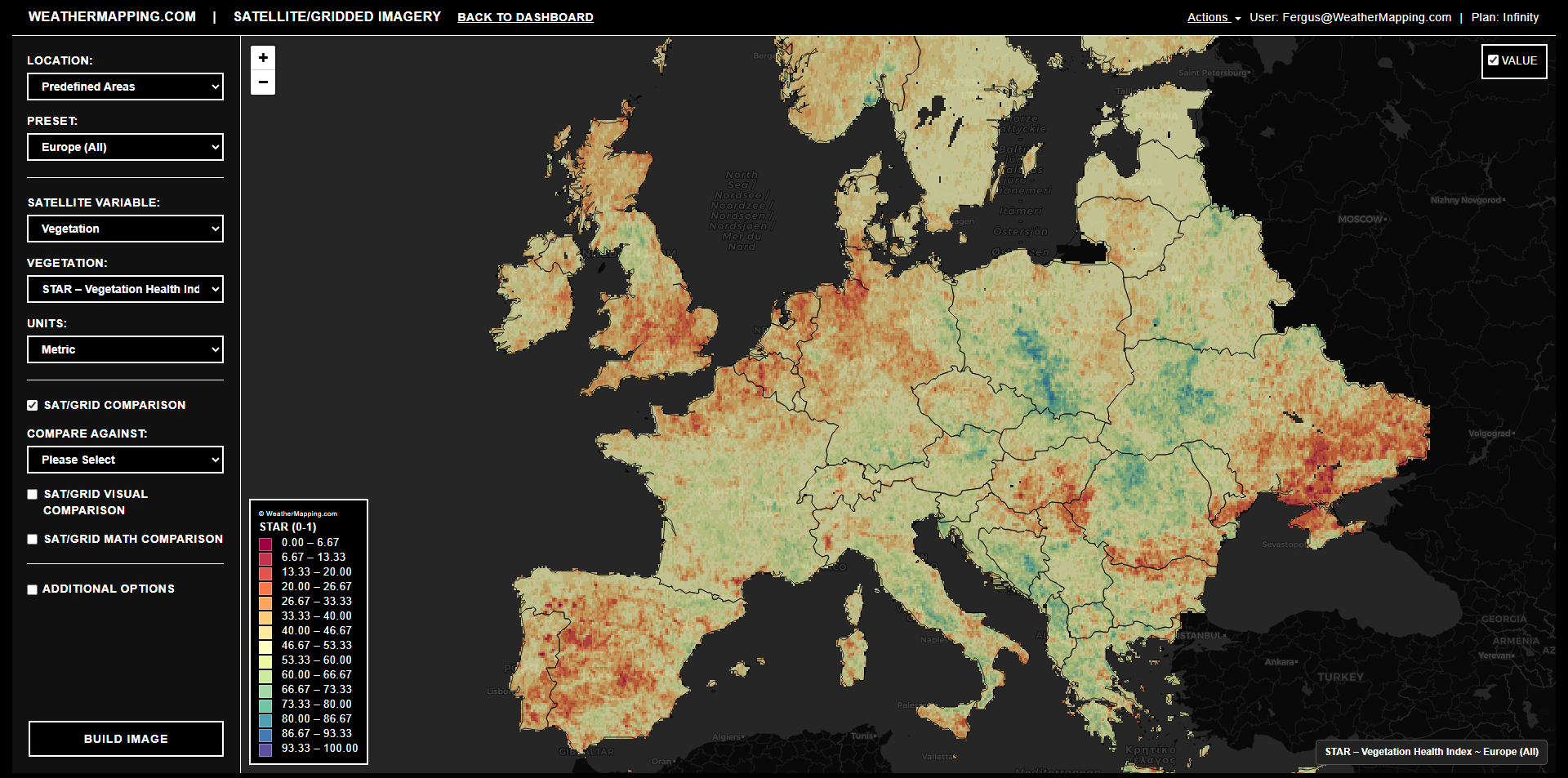 WeatherMapping Satellite Mapping Example